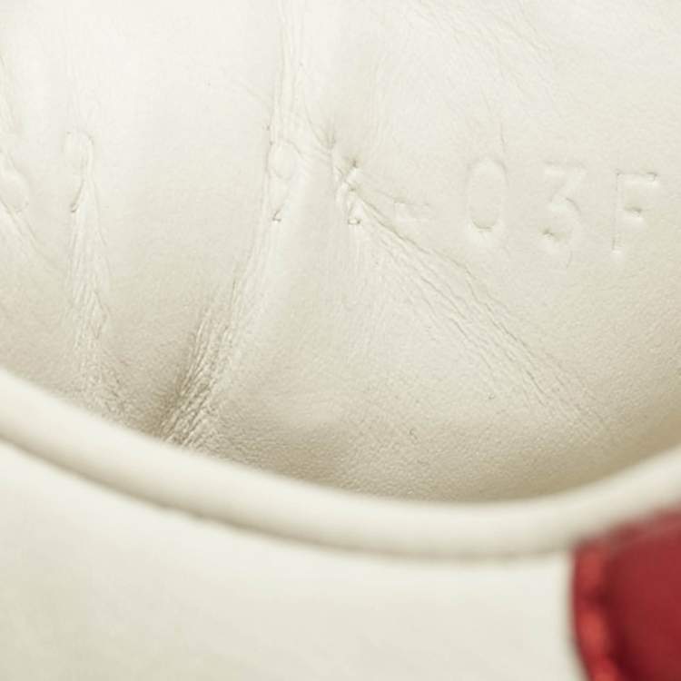 Pre Owned Gucci White Leather Ace Low Top Sneakers Size 43.5