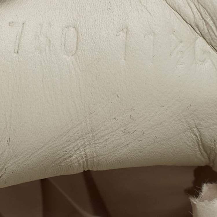 Pre Owned Gucci White Crocodile Leather and Leather Ace Low Top Sneakers Size 45.5