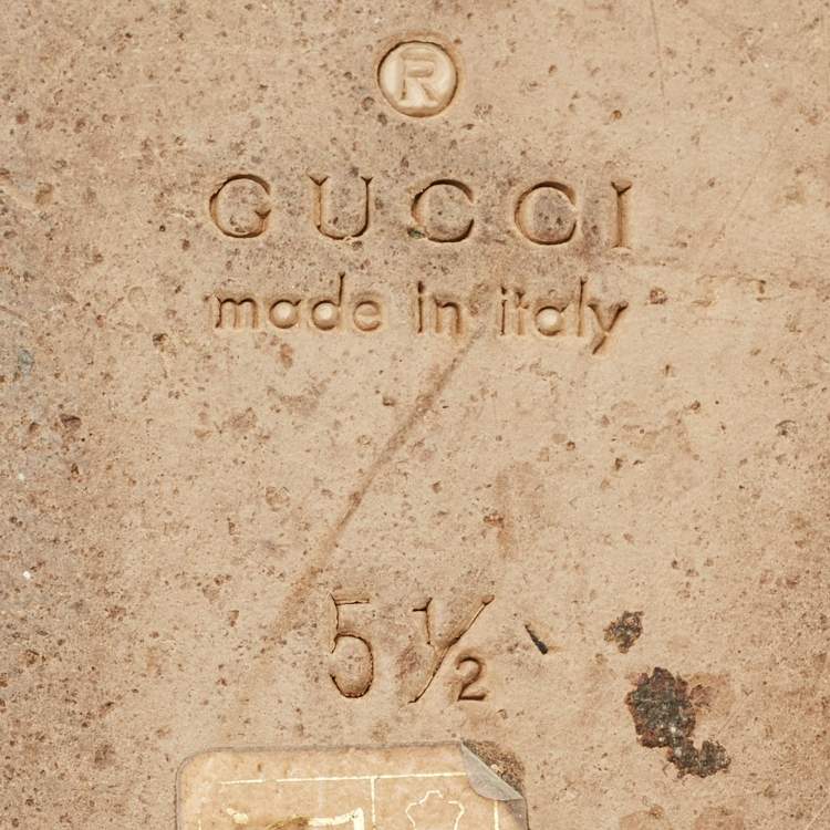 Pre Owned Gucci Black Leather Horsebit Princetown Flat Mules Size 39.5