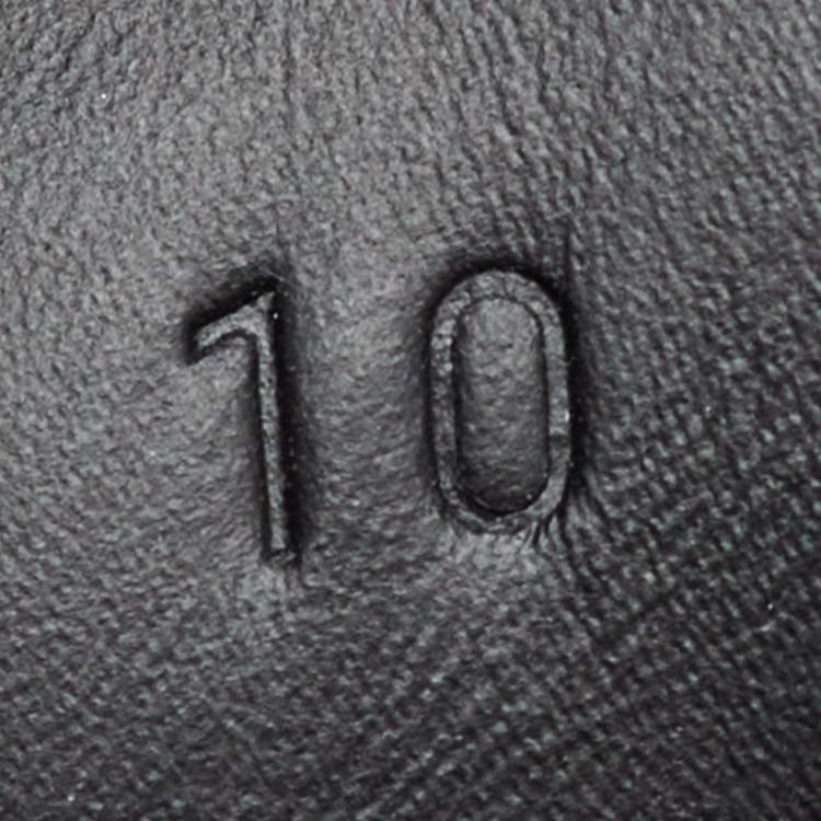 Pre Owned Gucci Black GG Supreme Canvas Web Ace Tiger Low Top Sneakers Size 44