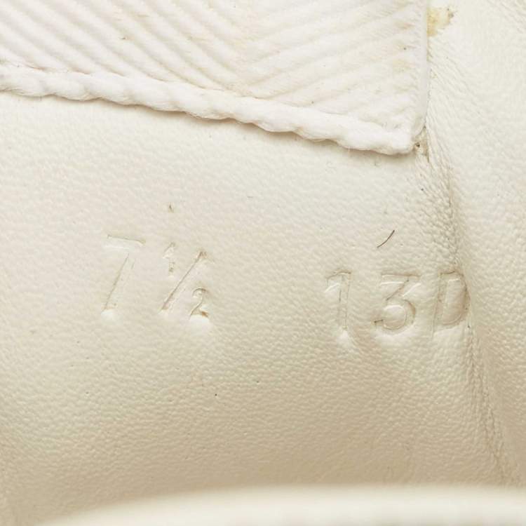 Pre Owned Gucci Multicolor Canvas and Leather Chunky B Low Top Sneakers Size 41.5