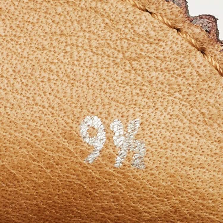 Pre Owned Gucci Dark Brown Leather GG Horsebit Web Detail Slip On Loafers Size 43.5