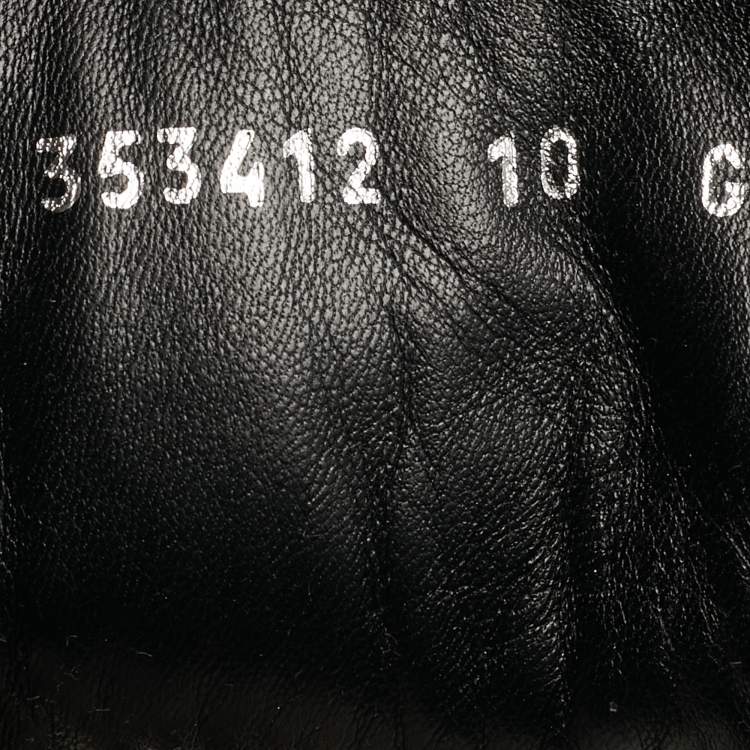 مملوكة مسبقًا Gucci Size 44 Brown/White Calf Hair Zebra Print High Top Sneakers