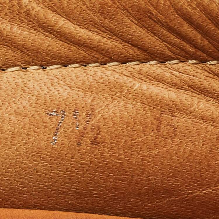 مملوكة مسبقًا Gucci Horsebit Size 41.5 Navy Blue Leather Driver Loafers