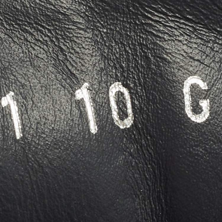 مملوكة مسبقًا Gucci Web Size 44 Navy Blue Suede High Top Sneakers