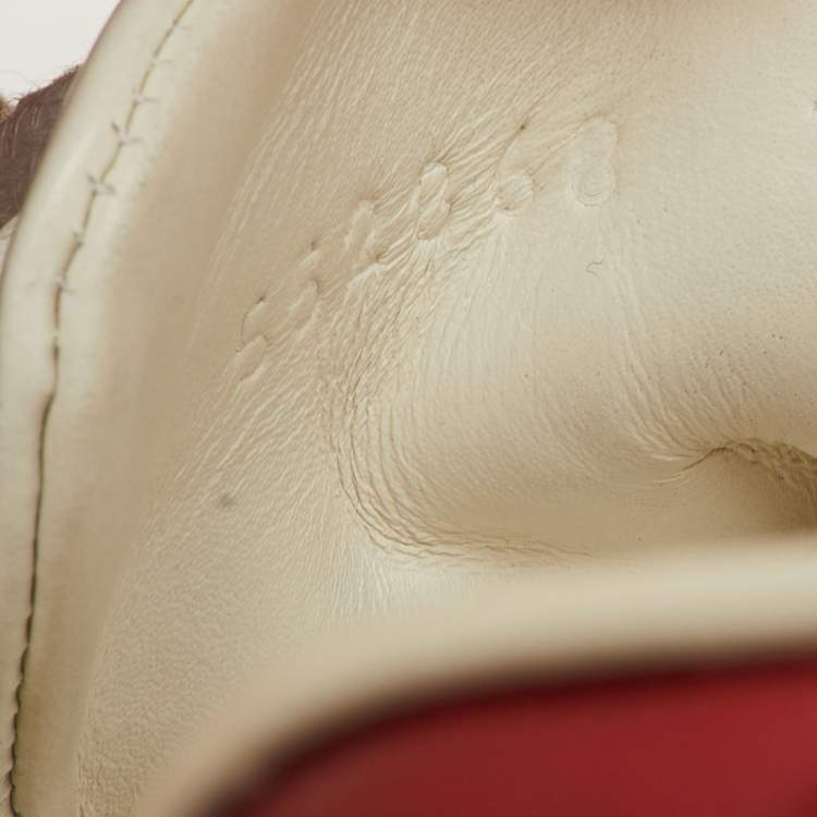 Pre Owned Gucci Ace Size 41 White Leather Disney 3 Little Pigs Embroidered Low Top Sneakers