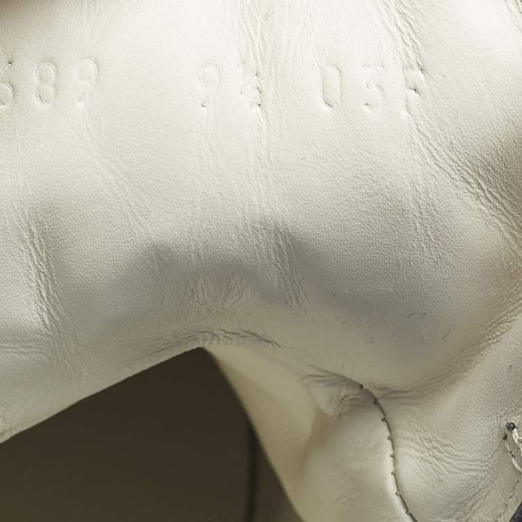 Pre Owned Gucci Ace Size 43.5 Multicolor Leather Stripe Web High Top Sneakers