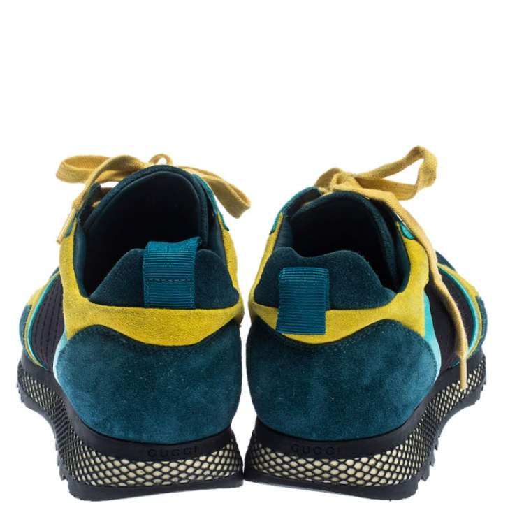 gucci suede trainers