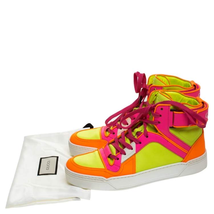 multicolor neon sneakers