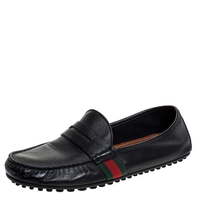 black loafers gucci
