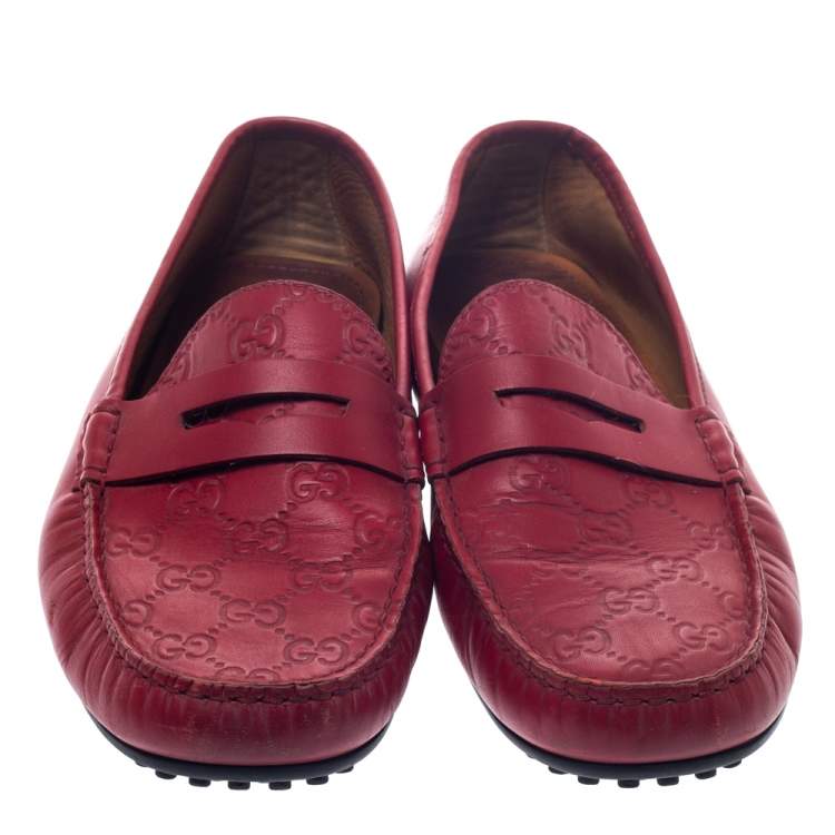red gucci loafers mens