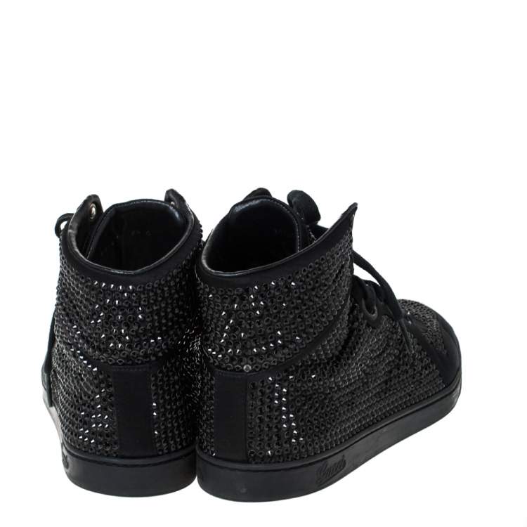 gucci coda crystal sneakers