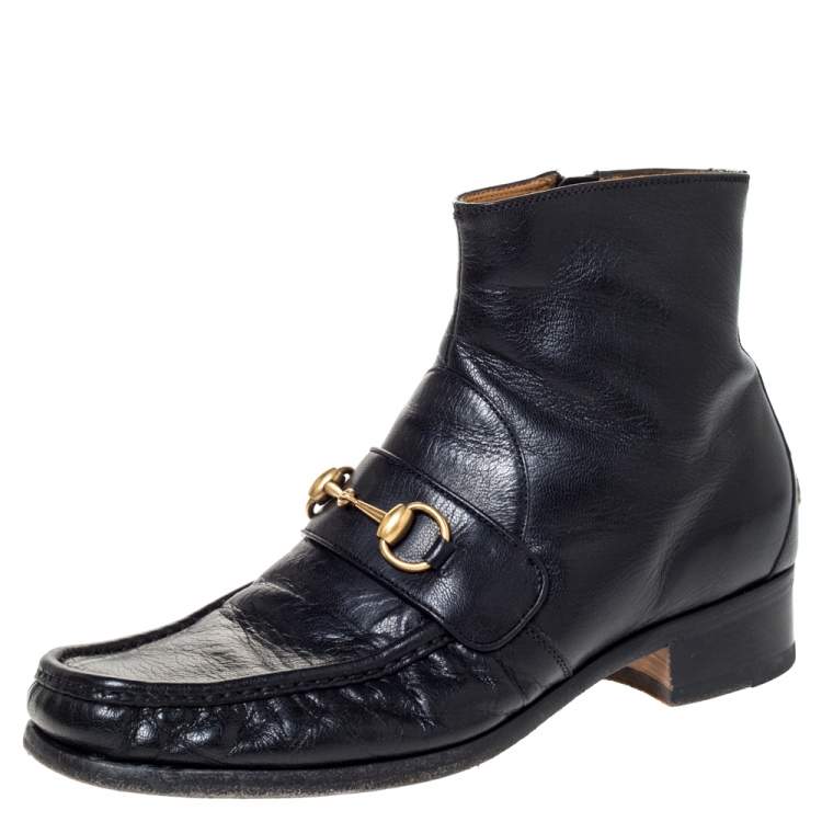 gucci black boots men