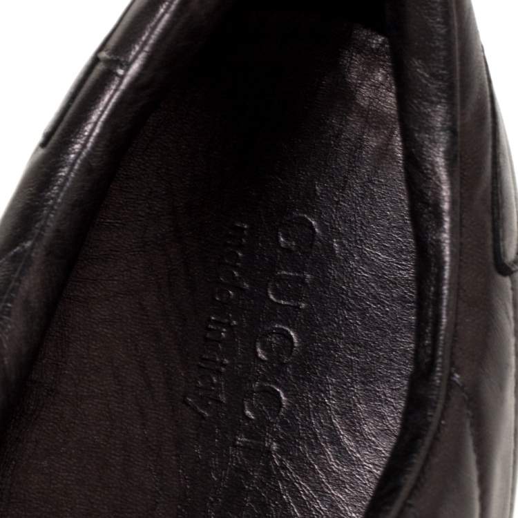 Pre Owned Gucci Metallic Matelasse Leather Double Velcro Sneakers 42.5