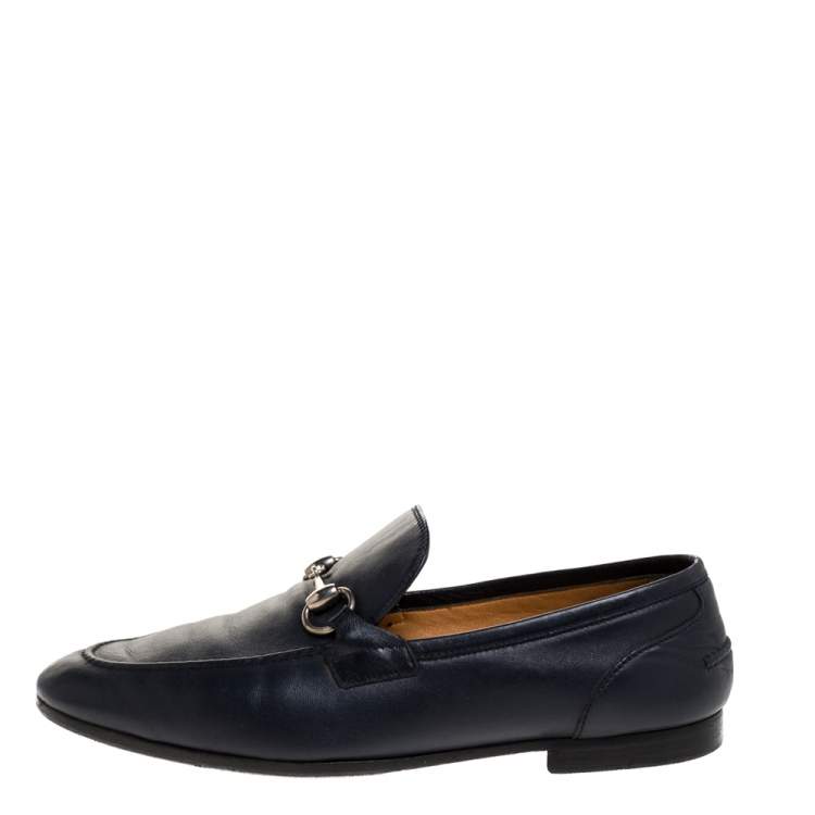 mens navy gucci loafers