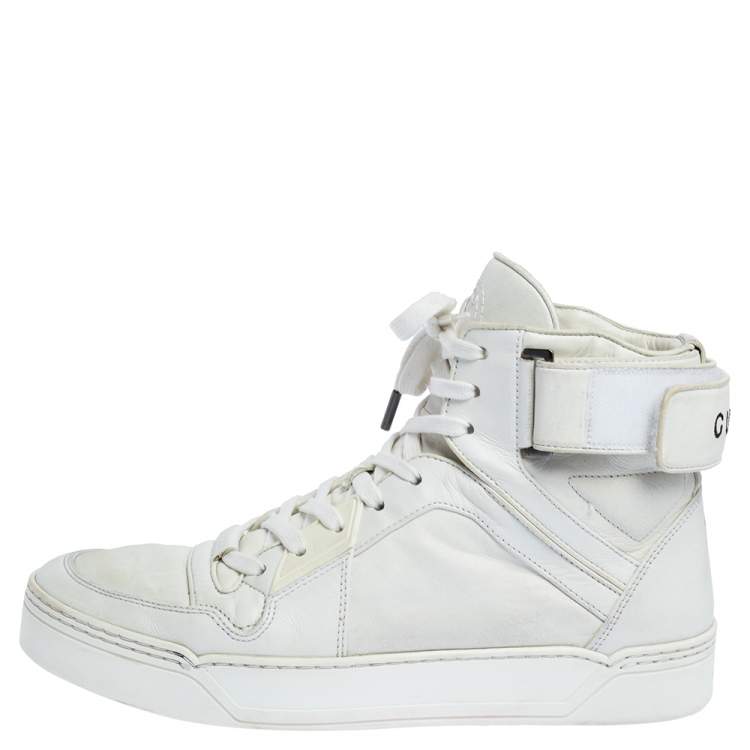 Gucci White Leather New Basketball High Sneakers Size 42.5 Gucci |