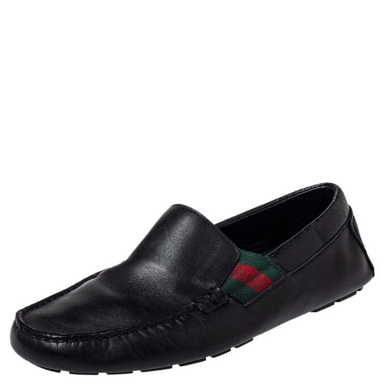 gucci web detail loafers