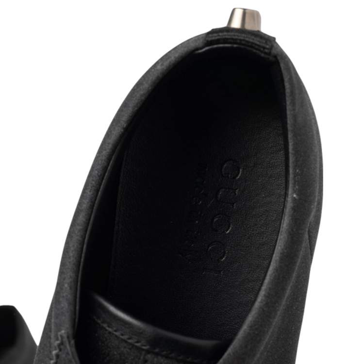 Pre Owned Gucci Black Glitter Bambi Web Detail Low Top Sneakers Size 42