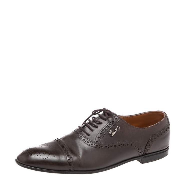 gucci leather oxford shoes