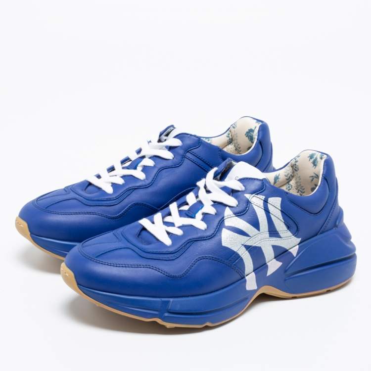 Gucci Rhyton 'NY Yankees' Sneakers - Blue Sneakers, Shoes