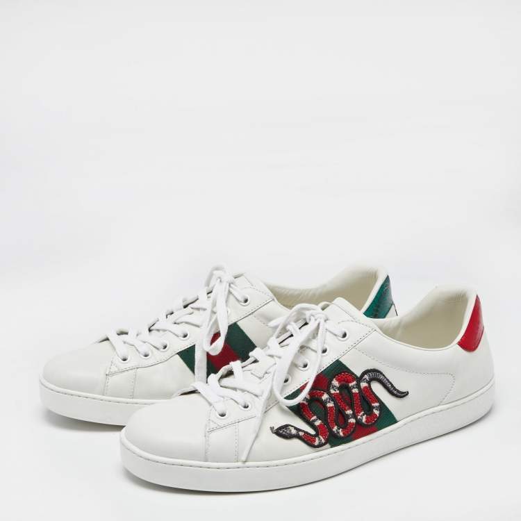 Gucci white shoes on sale snake