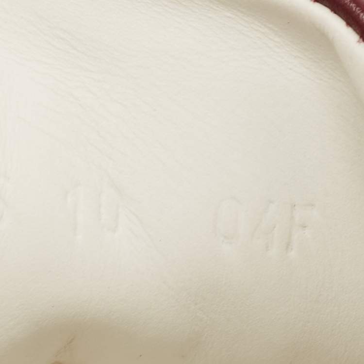 Pre Owned Gucci Brown GG Supreme Canvas Ace Low Top Sneakers Size 44