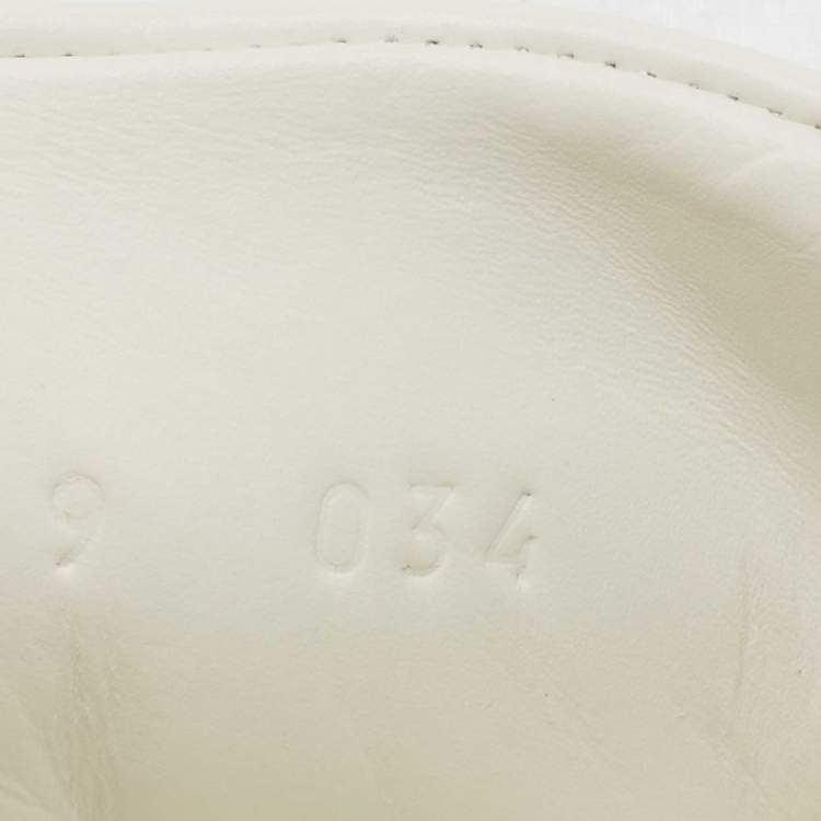 Pre Owned Gucci White Leather Ace Low Top Sneakers Size 43