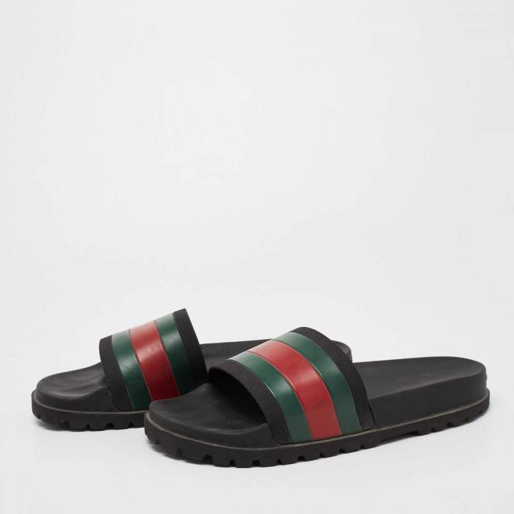 Gucci Red GG Supreme Pool Slides