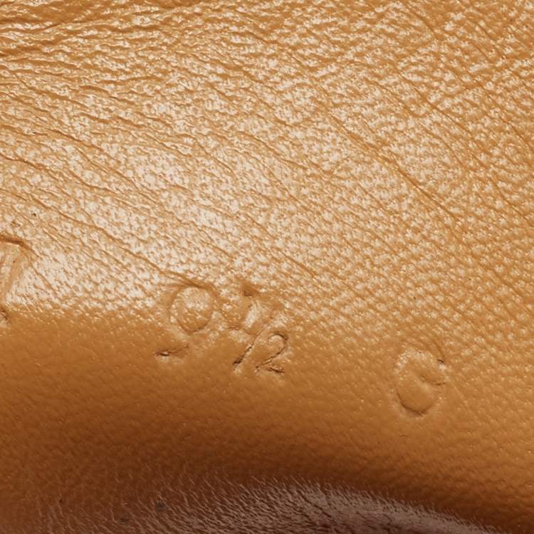 Pre Owned Gucci Dark Brown Leather GG Web Loafers Size 43.5