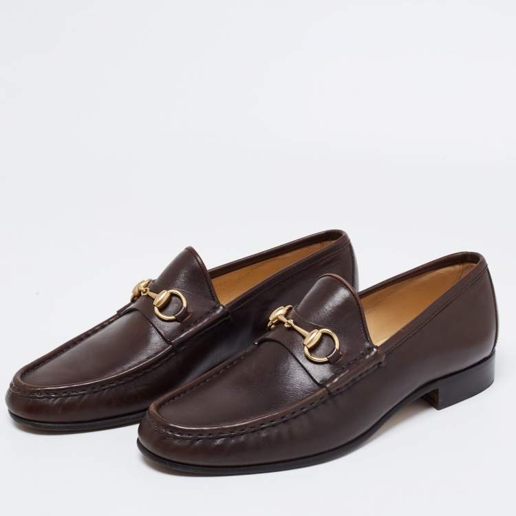 Gucci Vintage Dark Brown Leather 1953 Horsebit Loafers Size Gucci | TLC