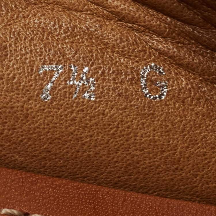 Pre Owned Gucci Brown Leather Web Horsebit Loafers Size 41.5