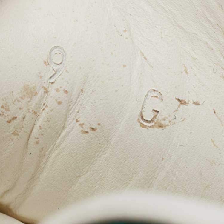 Pre Owned Gucci White Leather Ace Low Top Sneakers Size 43