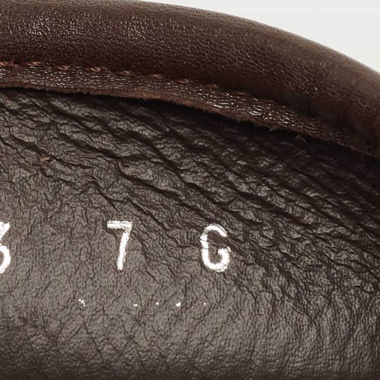 Pre Owned Gucci Brown/Grey GG Canvas High Top Sneakers Size 41