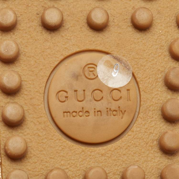 Pre Owned Gucci Beige Suede Web Horsebit Slip On Loafers Size 43