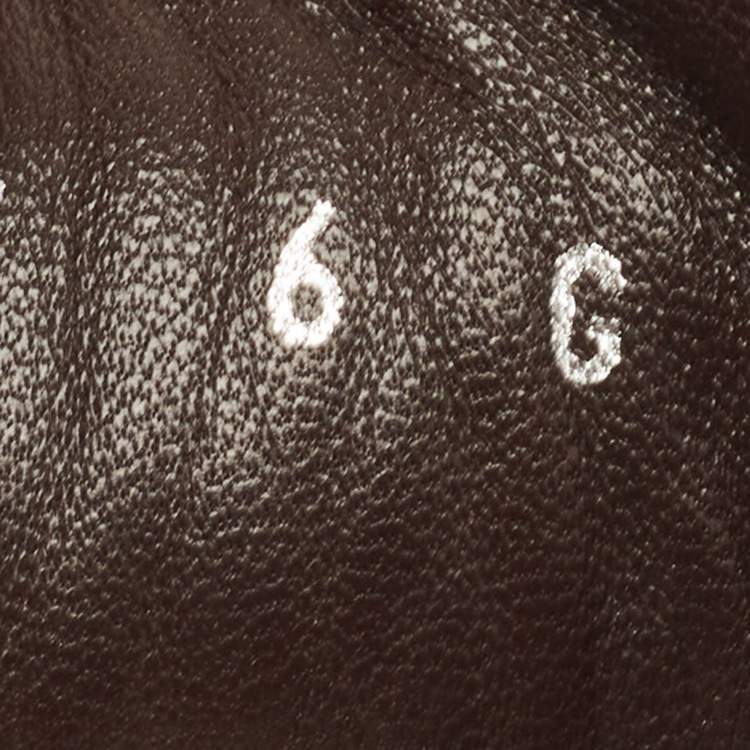 Pre Owned Gucci Brown Guccissima Leather Web High Top Sneakers Size 40