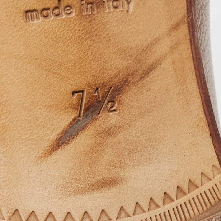 مملوكة مسبقًا Gucci Brown Leather Brixton Loafers Size 41.5