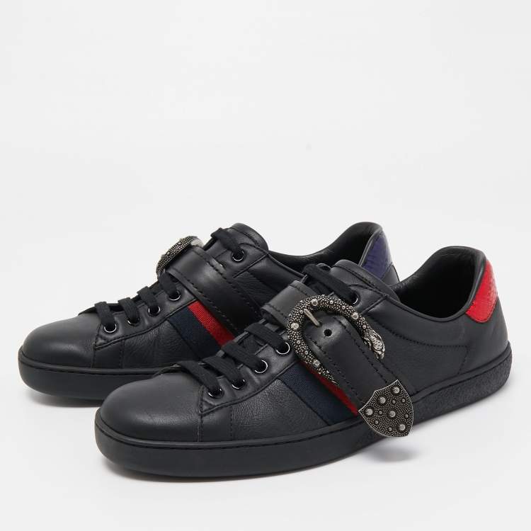 Gucci ace sneaker 2025 with dionysus buckle