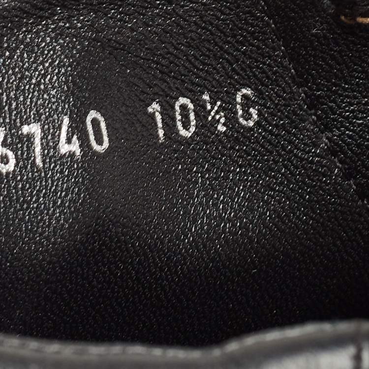 Pre Owned Gucci Beige/Black GG Canvas High Top Sneakers Size 44.5