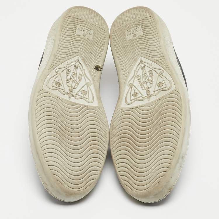 مملوكة مسبقًا Gucci Two Tone GG Supreme Canvas Ace Sneakers Size 42.5