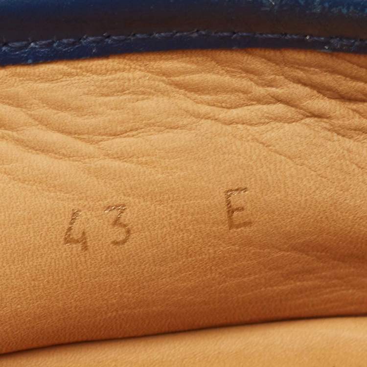 Pre Owned Gucci Tricolor Suede Horsebit Slip On Loafers Size 43