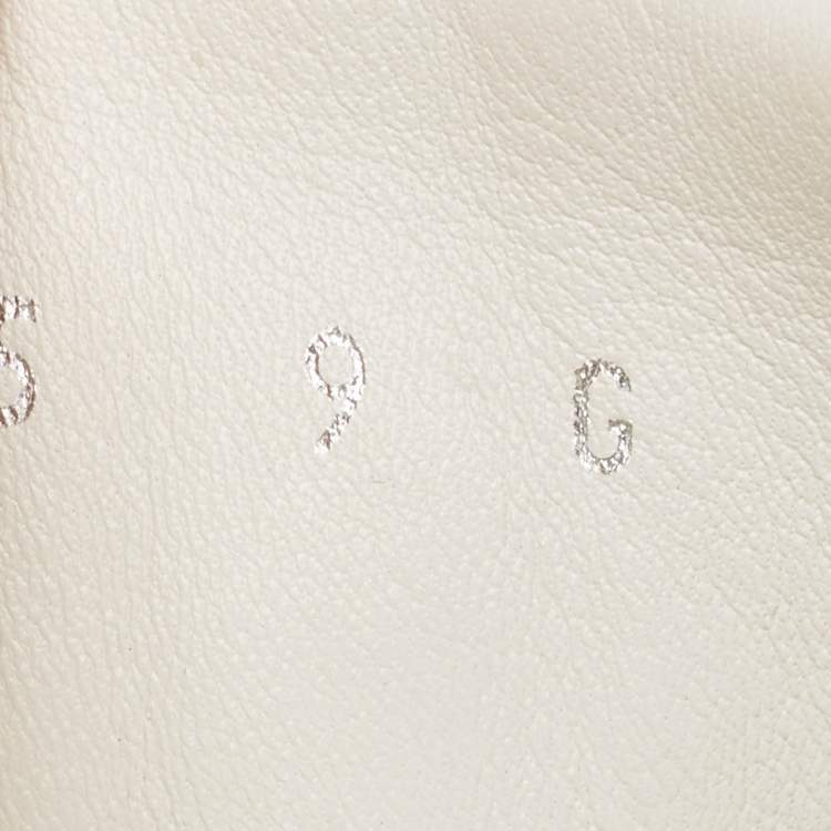 Pre Owned Gucci White Leather Web Detail High Top Sneakers Size 43