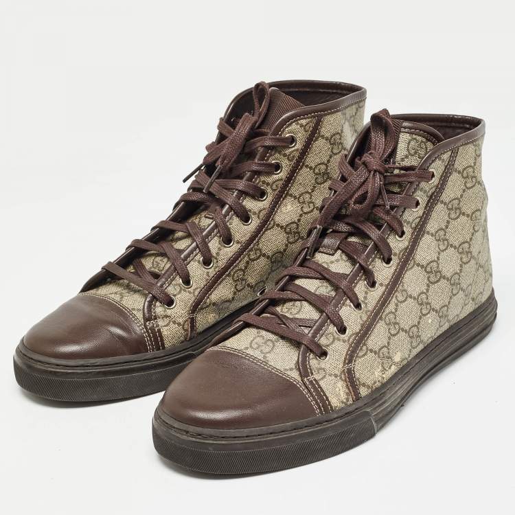 Gucci canvas high top sneakers best sale