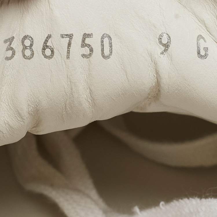 Pre Owned Gucci White Leather Ace Sneakers Size 43