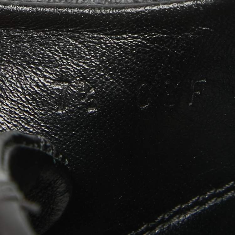 مملوكة مسبقًا Gucci Black/Grey GG Canvas and Leather Low Top Sneakers Size 41.5
