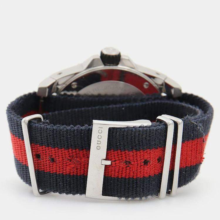 مملوكة مسبقًا ساعة يد رجالية غوتشي دايف 136.2 كوارتز ستانلس ستيل 45 مم