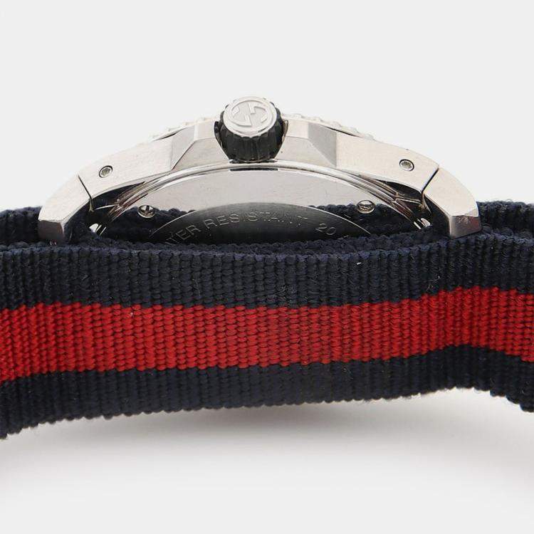 مملوكة مسبقًا ساعة يد رجالية غوتشي دايف 136.2 كوارتز ستانلس ستيل 45 مم