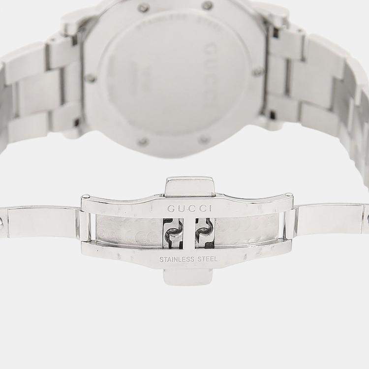 مملوكة مسبقًا Gucci G Chrono 101M Quartz White Stainless Steel Men's Wristwatch 44mm