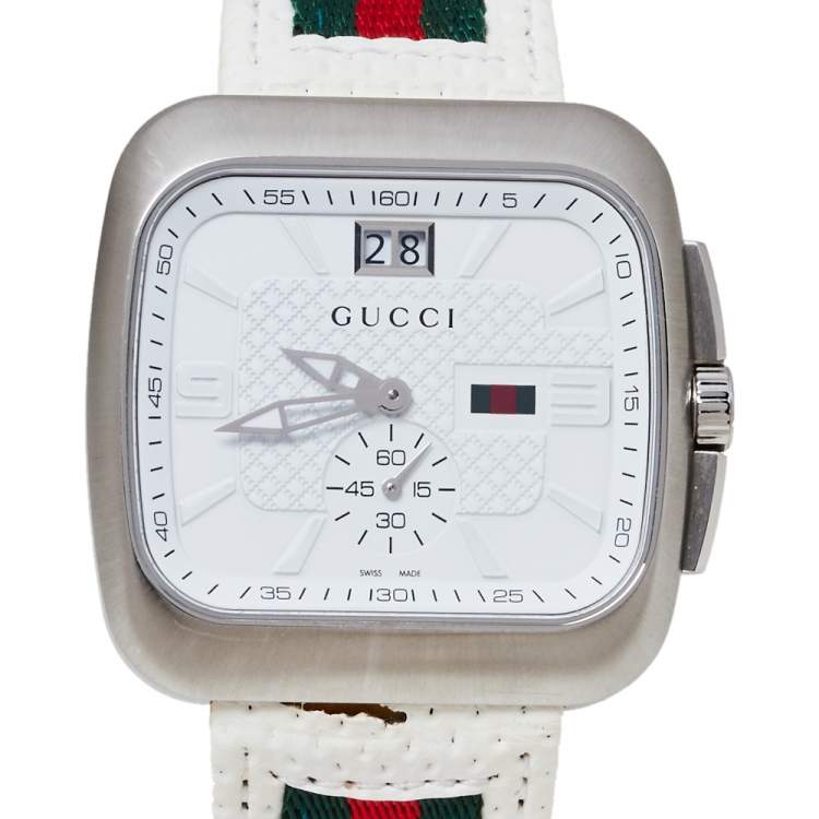 white gucci watch mens