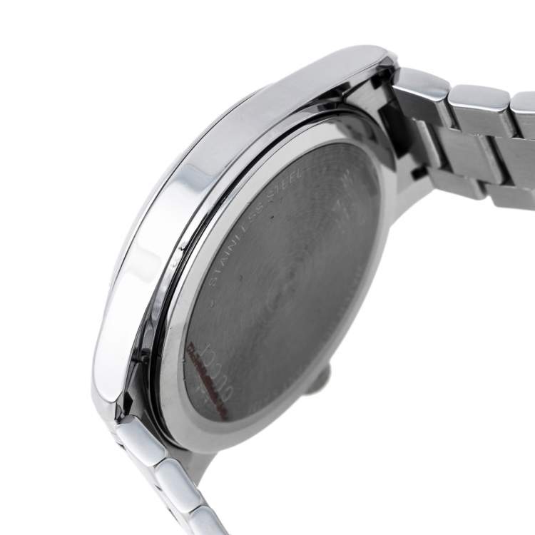 Pre Owned Gucci Silver Grey Stainless Steel G-Timeless 126.4 Men's Wristwatch 38 mm