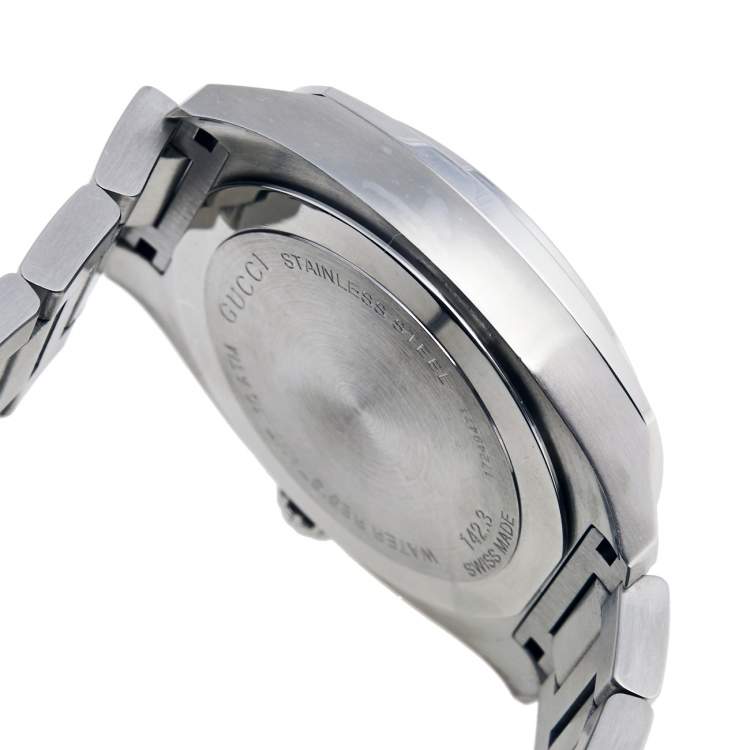 Pre Owned Gucci Blue Stainless Steel GG2570 Series YA142303Men's Wristwatch 40 mm